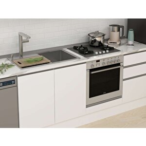 Alvinka 300x210 Cm High Gloss Mutfak Dolabı Beyaz Beyaz M-e90s40s50-2 Beyaz