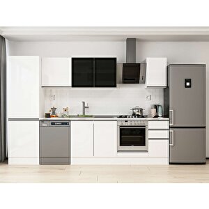 Alvinka 310x210 Cm High Gloss Mdf Mutfak Dolabı Beyaz Beyaz Mb-e90b60s40-3 Beyaz
