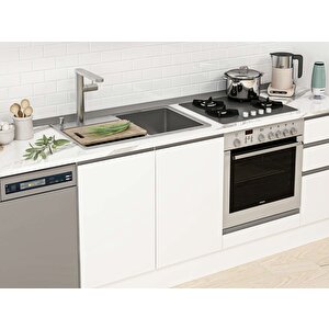Alvinka 380x222 Cm High Gloss Mutfak Dolabı Beyaz Beyaz Mb-e80s60s40-1 Beyaz