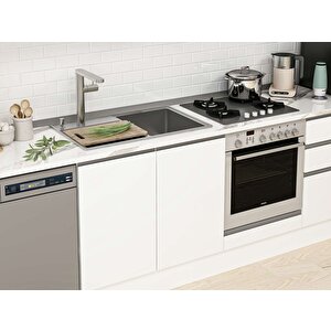 Alvinka 310x210 Cm High Gloss Mdf Mutfak Dolabı Beyaz Beyaz Mb-e90b60s40-1 Beyaz