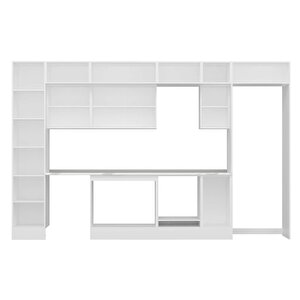 Alvinka 365x240 Cm High Gloss Mdf Mutfak Dolabı Beyaz Antrasıt Mbb-e80b45s40-3