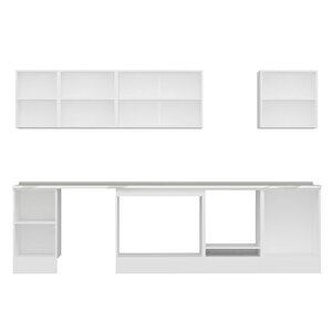 Alvinka 305x210 Cm High Gloss Mutfak Dolabı Beyaz Beyaz M-e80s45s60-2