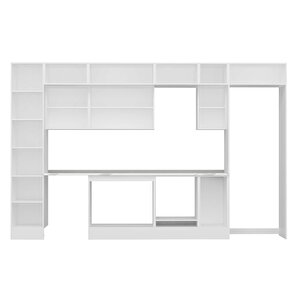 Alvinka 370x240 Cm High Gloss Mutfak Dolabı Beyaz Antrasıt Mbb-e80b45s45-3