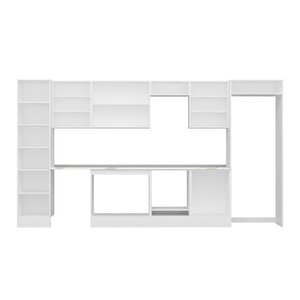 Alvinka 400x222 Cm High Gloss Mdf Mutfak Dolabı Beyaz Beyaz Mbb-e90b50s60-2