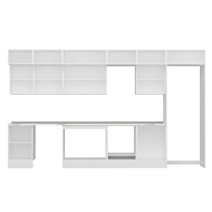 Alvinka 400x240 Cm High Gloss Mutfak Dolabı Beyaz Antrasıt Mb-e90s50s60-3