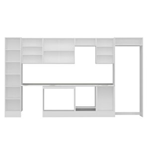 Alvinka 375x222 Cm High Gloss Mutfak Dolabı Beyaz Antrasıt Mbb-e80b45s50-3