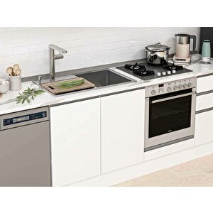 Alvinka 310x210 Cm High Gloss Mdf Mutfak Dolabı Beyaz Beyaz M-e80s60s50-3 Beyaz
