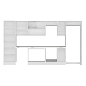 Alvinka 390x222 Cm High Gloss Mutfak Dolabı Beyaz Beyaz Mbb-e90b60s40-3