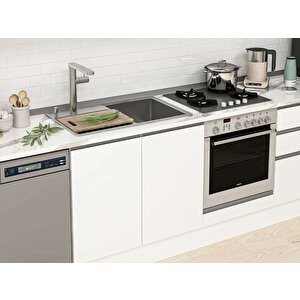 Alvinka 330x210 Cm High Gloss Mutfak Dolabı Beyaz Beyaz Mb-e90b60s60-3 Beyaz