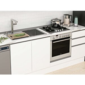 Alvinka 295x210 Cm High Gloss Mutfak Dolabı Beyaz Beyaz Mb-e90b40s45-1 Beyaz