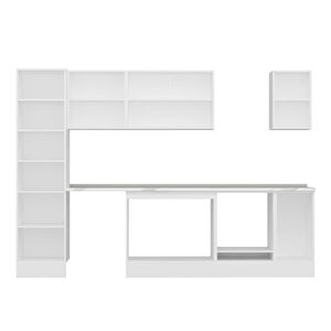 Alvinka 290x210 Cm High Gloss Mdf Mutfak Dolabı Beyaz Beyaz Mb-e80b50s40-2
