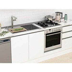 Alvinka 385x222 Cm High Gloss Mutfak Dolabı Beyaz Beyaz Mb-e80s45s60-1 Beyaz