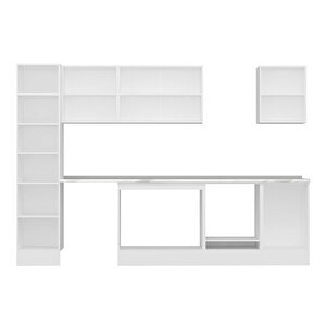 Alvinka 295x210 Cm High Gloss Mutfak Dolabı Beyaz Antrasıt Mb-e80b45s50-3
