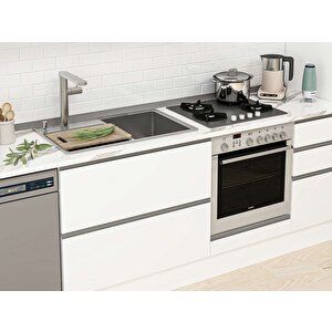 Alvinka 380x240 Cm High Gloss Mdf Mutfak Dolabı Beyaz Beyaz Mbb-e90b50s40-1 Beyaz