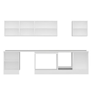 Alvinka 330x210 Cm High Gloss Mutfak Dolabı Beyaz Antrasıt M-e90s60s60-3