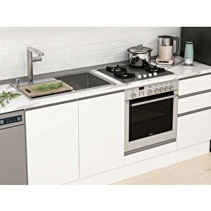 Alvinka 285x210 Cm High Gloss Mdf Mutfak Dolabı Beyaz Beyaz M-e80s40s45-1 Beyaz