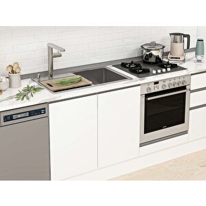 400x222 Cm High Gloss Mdf Mutfak Dolabı Beyaz Beyaz Mbb-e80b60s60-1 Beyaz
