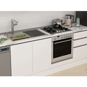Alvinka 300x210 Cm High Gloss Mdf Mutfak Dolabı Beyaz Beyaz M-e90s40s50-3 Beyaz