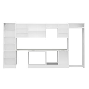 Alvinka 400x222 Cm High Gloss Mutfak Dolabı Beyaz Antrasıt Mbb-e90b60s50-3