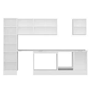 Alvinka 300x210 Cm High Gloss Mutfak Dolabı Beyaz Antrasıt Mb-e80b50s50-3