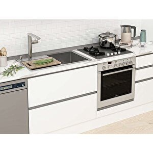 Alvinka 390x240 Cm High Gloss Mdf Mutfak Dolabı Beyaz Beyaz Mb-e80s50s60-1 Beyaz