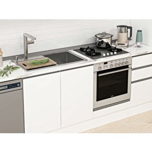 Alvinka 370x222 Cm High Gloss Mdf Mutfak Dolabı Beyaz Beyaz Mbb-e80b45s45-3 Beyaz