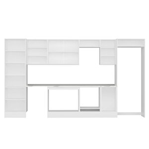 Alvinka 385x222 Cm High Gloss Mutfak Dolabı Beyaz Antrasıt Mbb-e80b60s45-3