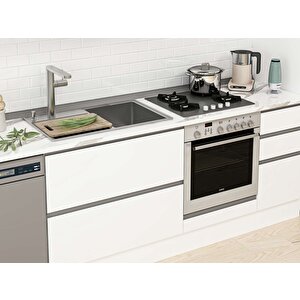Alvinka 375x240 Cm High Gloss Mdf Mutfak Dolabı Beyaz Beyaz Mb-e90s45s40-2 Beyaz