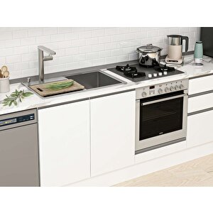 Alvinka 320x210 Cm High Gloss Mdf Mutfak Dolabı Beyaz Beyaz Mb-e90b50s60-1 Beyaz