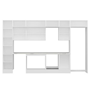 Alvinka 385x240 Cm High Gloss Mutfak Dolabı Beyaz Beyaz Mbb-e90b45s50-2