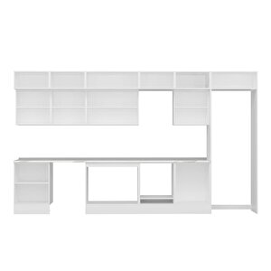 Alvinka 400x240 Cm High Gloss Mdf Mutfak Dolabı Beyaz Beyaz Mb-e80s60s60-3