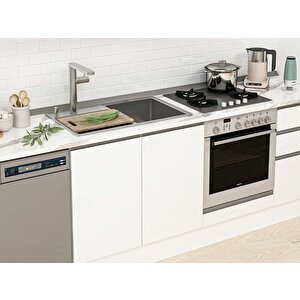 390x222 Cm High Gloss Mdf Mutfak Dolabı Beyaz Beyaz Mb-e80s60s50-1 Beyaz