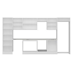 Alvinka 400x222 Cm High Gloss Mdf Mutfak Dolabı Beyaz Beyaz Mbb-e80b60s60-3