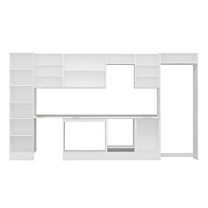 Alvinka 390x222 Cm High Gloss Mutfak Dolabı Beyaz Antrasıt Mbb-e90b50s50-3