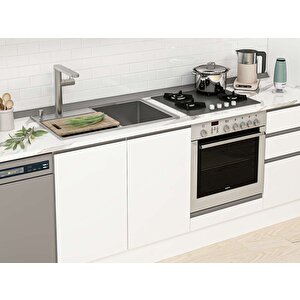 Alvinka 390x222 Cm High Gloss Mutfak Dolabı Beyaz Beyaz Mbb-e90b50s50-3 Beyaz