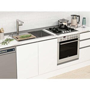Alvinka 385x222 Cm High Gloss Mdf Mutfak Dolabı Beyaz Beyaz Mbb-e90b50s45-1 Beyaz