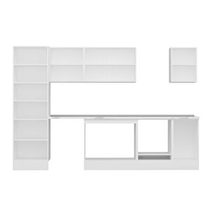 Alvinka 305x210 Cm High Gloss Mdf Mutfak Dolabı Beyaz Beyaz Mb-e80b60s45-3