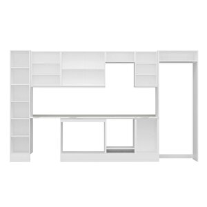 Alvinka 365x222 Cm High Gloss Mutfak Dolabı Beyaz Antrasıt Mbb-e80b40s45-3
