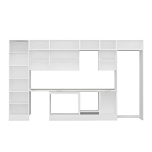 Alvinka 390x240 Cm High Gloss Mdf Mutfak Dolabı Beyaz Beyaz Mbb-e80b60s50-3