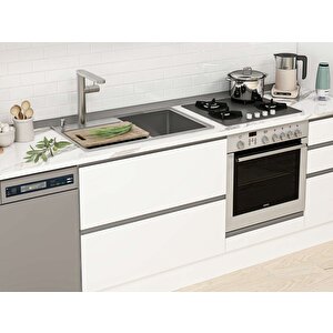 Alvinka 380x240 Cm High Gloss Mdf Mutfak Dolabı Beyaz Beyaz Mbb-e80b60s40-3 Beyaz