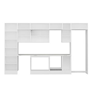 Alvinka 380x240 Cm High Gloss Mdf Mutfak Dolabı Beyaz Beyaz Mbb-e80b60s40-3