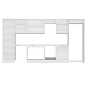 Alvinka 410x222 Cm High Gloss Mutfak Dolabı Beyaz Beyaz Mbb-e90b60s60-2