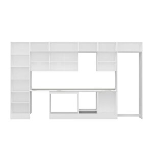 Alvinka 410x240 Cm High Gloss Mdf Mutfak Dolabı Beyaz Beyaz Mbb-e90b60s60-3