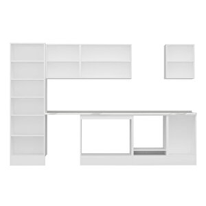 Alvinka 320x210 Cm High Gloss Mdf Mutfak Dolabı Beyaz Beyaz Mb-e90b60s50-3