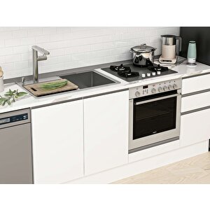 Alvinka 295x210 Cm High Gloss Mutfak Dolabı Beyaz Beyaz M-e90s45s40-3 Beyaz