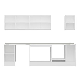 Alvinka 295x210 Cm High Gloss Mutfak Dolabı Beyaz Beyaz M-e90s45s40-3