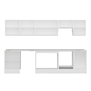 Alvinka 320x210 Cm High Gloss Mutfak Dolabı Beyaz Beyaz M-e90s60s50-1