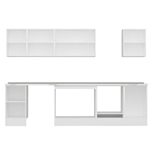 Alvinka 295x210 Cm High Gloss Mutfak Dolabı Beyaz Antrasıt M-e80s45s50-3