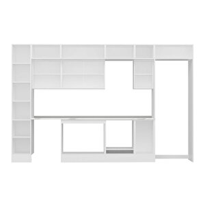 Alvinka 360x240 Cm High Gloss Mdf Mutfak Dolabı Beyaz Antrasıt Mbb-e80b40s40-3