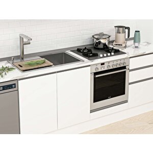Alvinka 390x222 Cm High Gloss Mdf Mutfak Dolabı Beyaz Beyaz Mb-e90s40s60-2 Beyaz
